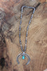 Old Pawn Antique Native American Naja Squash Blossom Necklace