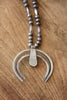Old Pawn Antique Native American Naja Squash Blossom Necklace
