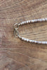 Antique Native American Turquoise Tab and Heishi Bead Necklace