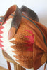 Honeywood Original Overnighter Bag Antique Navajo Textile with Elk Hide One of a Kind
