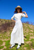 Hand Embroidered Antique Victorian Two Piece Dress Set
