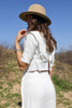 Hand Embroidered Antique Victorian Two Piece Dress Set