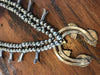 OLD and Divine Navajo Sterling and Turquoise Squash Blossom