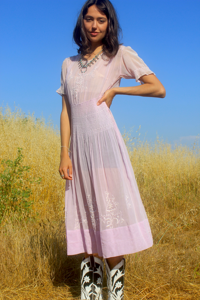 “Lilac Hungarian” 1920s/30s Hungarian Folk Dress