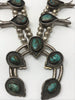 OLD and Divine Navajo Sterling and Turquoise Squash Blossom