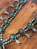 OLD and Divine Navajo Sterling and Turquoise Squash Blossom