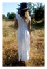 1900s Victorian Cotton Dress with Crochet