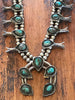 OLD and Divine Navajo Sterling and Turquoise Squash Blossom