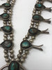OLD and Divine Navajo Sterling and Turquoise Squash Blossom