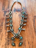 OLD and Divine Navajo Sterling and Turquoise Squash Blossom