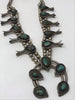 OLD and Divine Navajo Sterling and Turquoise Squash Blossom