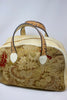 Exquisite Antique French Needlepoint Honeywood Original Overnighter Bag