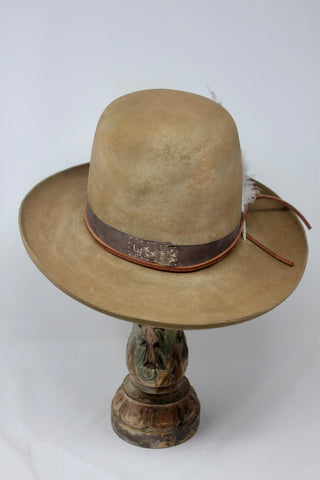 Ready to Ship 1940s Open Crown Lone Hawk Hat Size 7 1/8