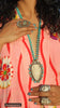 AMAZING Hand Carved Buffalo and Hand Knotted Turquoise Necklace