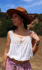 RARE Antique Victorian Corset Cover Cotton Crochet Medium