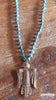 Handmade Bronze Thunderbird and Turquoise Necklace