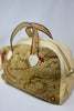 Exquisite Antique French Needlepoint Honeywood Original Overnighter Bag