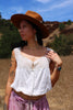 RARE Antique Victorian Corset Cover Cotton Crochet Medium