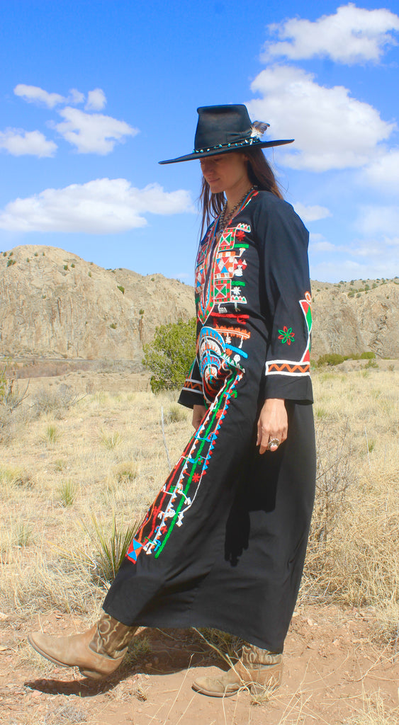 Embroidered Egyptian Cotton Maxi Dress Honeywood Embroidered Egyptian Cotton Maxi Dress Honeywood