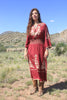 Vintage Hand Embroidered Hungarian Folk Dress M/L