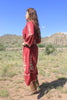 Vintage Hand Embroidered Hungarian Folk Dress M/L
