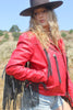 “Scarlett Butterfly” Vintage 1980s “Gypsy Leather” Fringe Leather Jacket