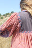 1970s Gauzy Blockprint Kaiser Bohemian Dresss