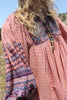 1970s Gauzy Blockprint Kaiser Bohemian Dresss