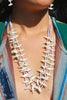 Vintage Zuni Shell Bird Fetish Necklace and earrings set