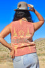 Vintage Southwestern Native Blanket Vest FANTASTIC Large Sterling Concho