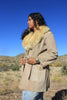 1970s “Penny Lane” suede sheepskin collar coat Large / XL