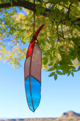 Stained Glass “Atsos”  Feather from Colin Adrian