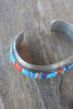 Gorgeous signed Navajo Inlay Sterling Cuff