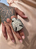 Huge Hand carved Bone Thunderbird Ring Adjustable