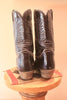 Vintage Tony Lama Patent Leather Cowboy Boots Size 8