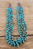 Santo Domingo Four Strand Turquoise and Heishi Necklace