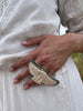 Stunning and HUGE Hand Carved Eagle Ring Tibetan Silver