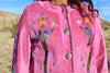 Vintage Char Hand Painted  “Yei” Suede Jacket Sterling Conchos XL