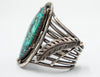 1970s Signifiant Navajo Turquoise Sterling Cuff signed CT