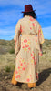 Circa 1920s Silk Floral Kimono Robe Duster Hand Stiching