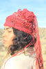 Katherine Maxwell Natural Cochineal hand woven Taos Remnants Beanie