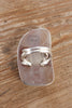 Navajo Made Sterling and Bronzite Hallmarked Ring 9.5
