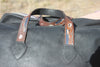 Xtra Large Luxe Honeywood Deerskin Overnighter 1940s Mexican Saltillo