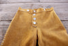Vintage Handmade Deerskin pants with Antler Buttons Size Large