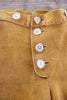 Vintage Handmade Deerskin pants with Antler Buttons Size Large