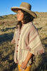 RARE Vintage Ortega Handwoven Wool Chimayo Poncho Size Large