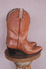 RARE 1970s Vintage Justin Nude Leather Cowboy Boots 8B