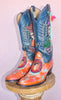 Outstanding! Frida Kahlo Hand Painted and Embellished Boots 9.5