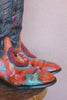 Outstanding! Frida Kahlo Hand Painted and Embellished Boots 9.5