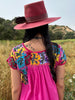Vibrant and Beautiful Hand Embroidered Oaxacan Maxi Dress